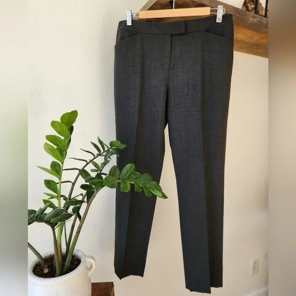 NWT || LAFAYETTE 148 || Irving dk grey, wool slacks, premium - Picture 5 of 11